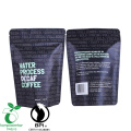 Emballage de café biodégradable 250g avec fermeture à glissière et valve