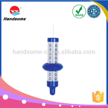 Floating nipple thermometer (two side) thermometer of wall skimmer for above-ground and in-ground swimming pool