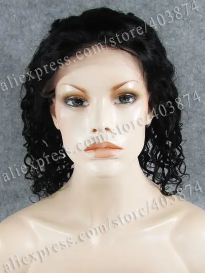 Natural looking african american wigs Remy Hair Lace front wigs