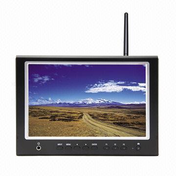 7-inch LED Monitor with 5.8Hz Wireless AV Receiver for Aerial Photography, 7-24V DC Input Voltage