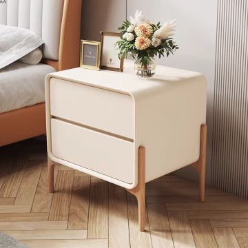 2024 Modern High-Grade Solid Wood Bedside Table