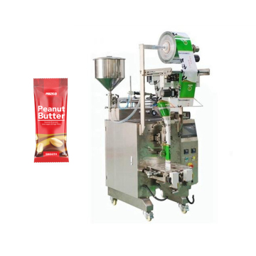 Vulmachine van kussentas voor pesto, jam en pinda -pasta