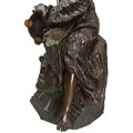 Classical Bronze Sculptures Set with Mythological Figure