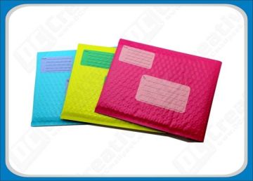 Colorful Co-extruded Poly Bubble Envelopes , Recyclable Bubble Pack Envelopes