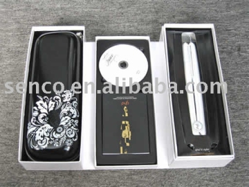 2008 Newest MK4  Dark / White Ceramic Hair Straightener to figure fashion