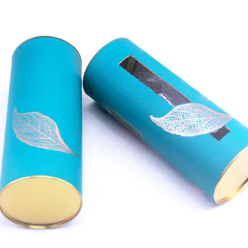 Customized printed wine paper tube packaging