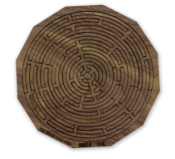 Herausfordernde erwachsene hölzerne Rätsel: Das C01959 Hart hart harte MDF-Mind-Biege-Continuum-Holz-Puzzle
