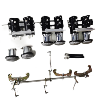 TZ5-3-3-6 Three 40/42/45/48/50/55DCOE Throttle Body Kit for In-line 6-Cylinder Engine with Top Rod Linkage, No Manifold