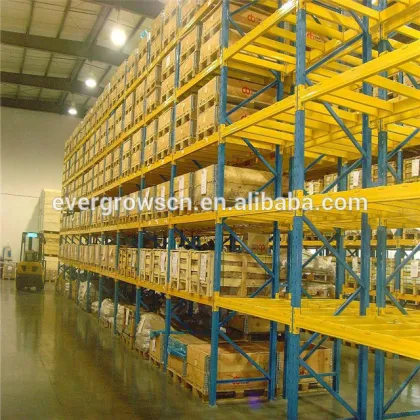 Long beam storage shelving with wire mesh