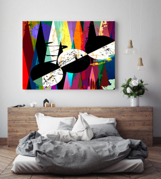 Moderne Kleurrijke Abstracte Canvas Prints