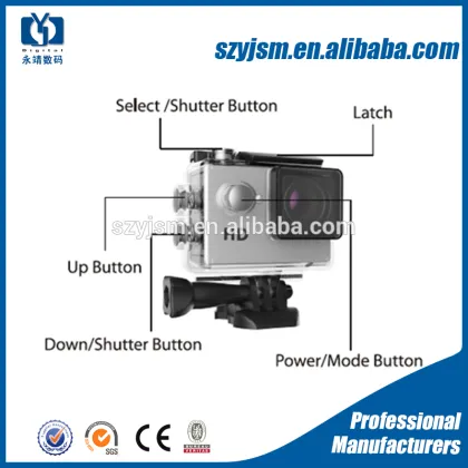 A7 Promotion hottest action camera cam 2 inch LCD action cam waterproof 720p sports camera