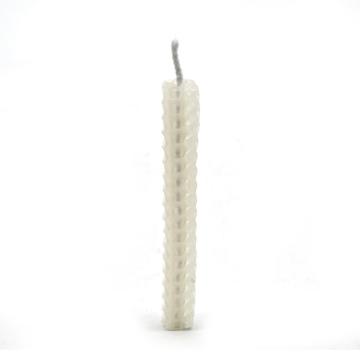 White Rolling Honeycomb Beeswax Hanukkah Candles