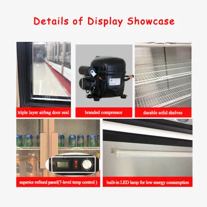 Commercial Upright Beverages Refrigerator Showcase For Sale
