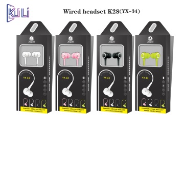 KULI-JNUOBI yx-34 Factory Wholesale High Quality Universal Sports Headphones