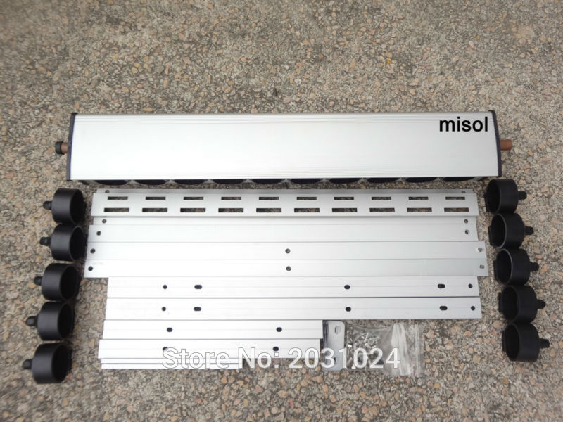 manifold (10 holes) with bracket for solar collector (tube 58*500mm), for solar water heater