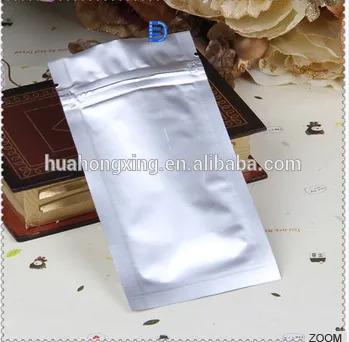 New Consumer Smell Proof Aluminum Stand Up Grip Seal Pouch