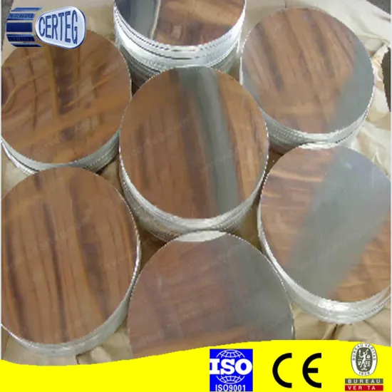 1050 aluminum round plate for cap
