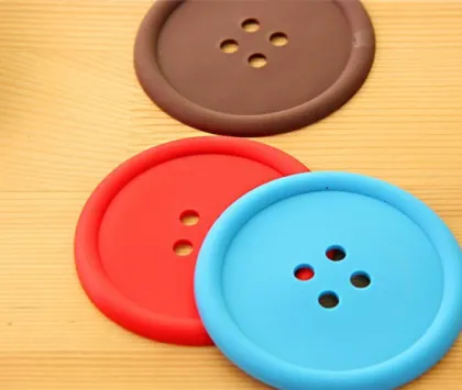 Creative household goods circular silicone insulation pad coaster, custom silicone coasters, silicone rubber coaster