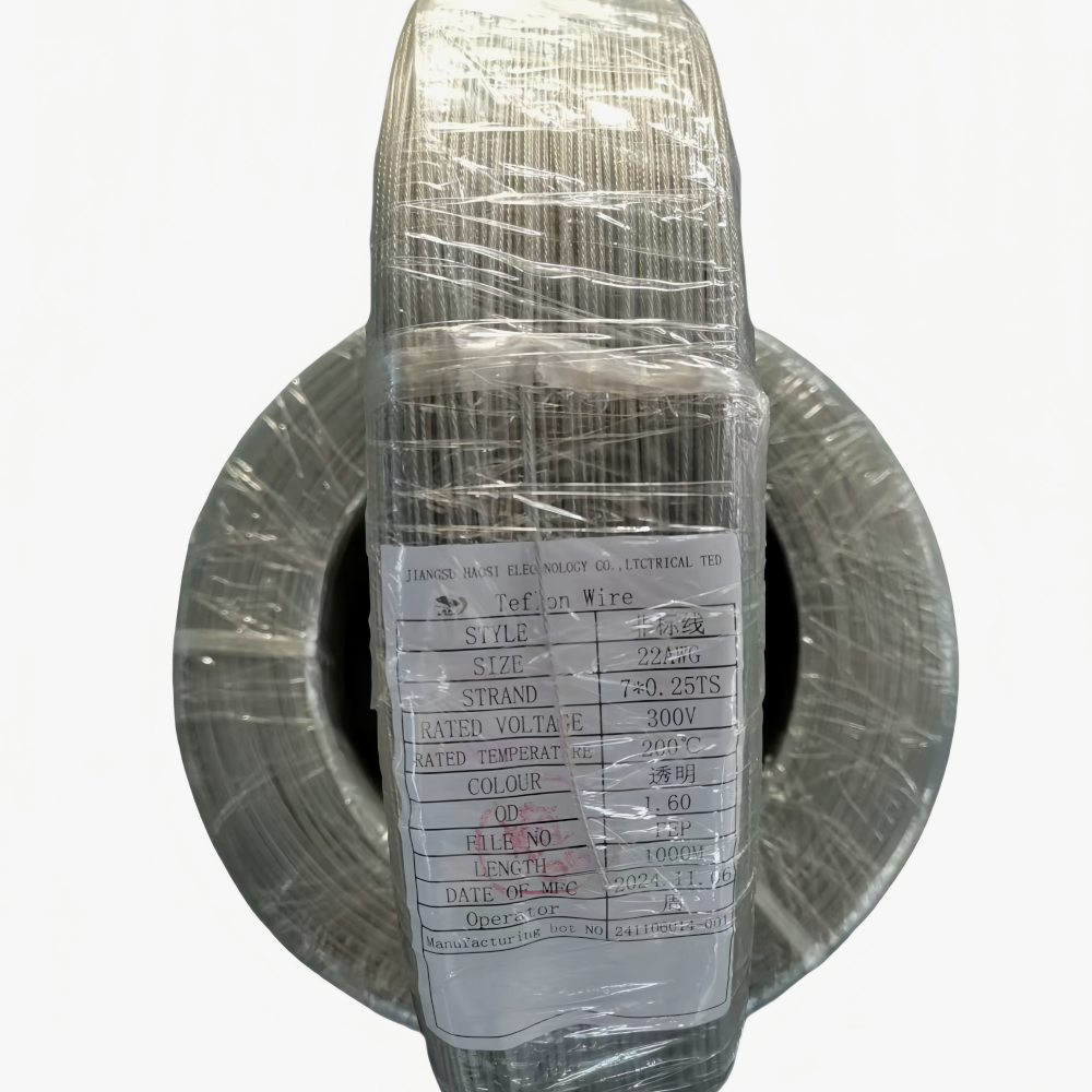 TEFLON WIRE 22# FEP TRANSPARENT