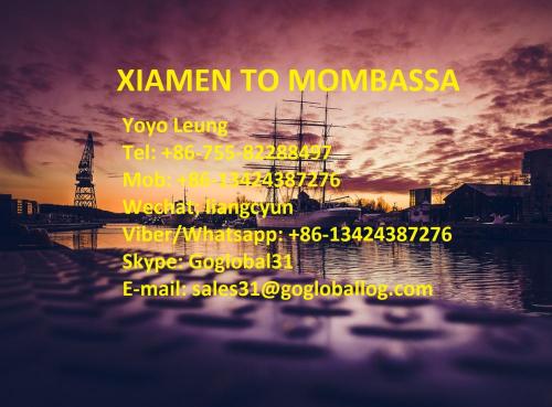 Fujian Xiamen Sea Freight to Kenya Mombassa