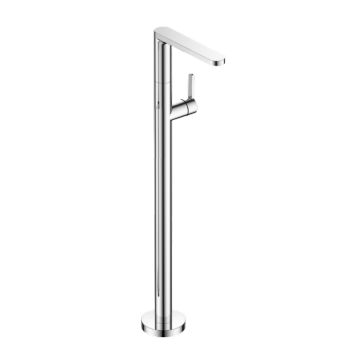 Brass Single lever basin mixer floor standing