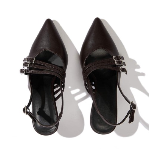 Luxurious French Pointed Toe Slides for Elegant Style