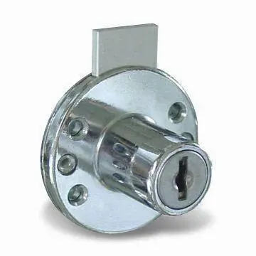 Cupboard Lock, Desk Lock, Furniture lock, Zinc Alloy Drawer Lock with Bright Chrome Plated Finish