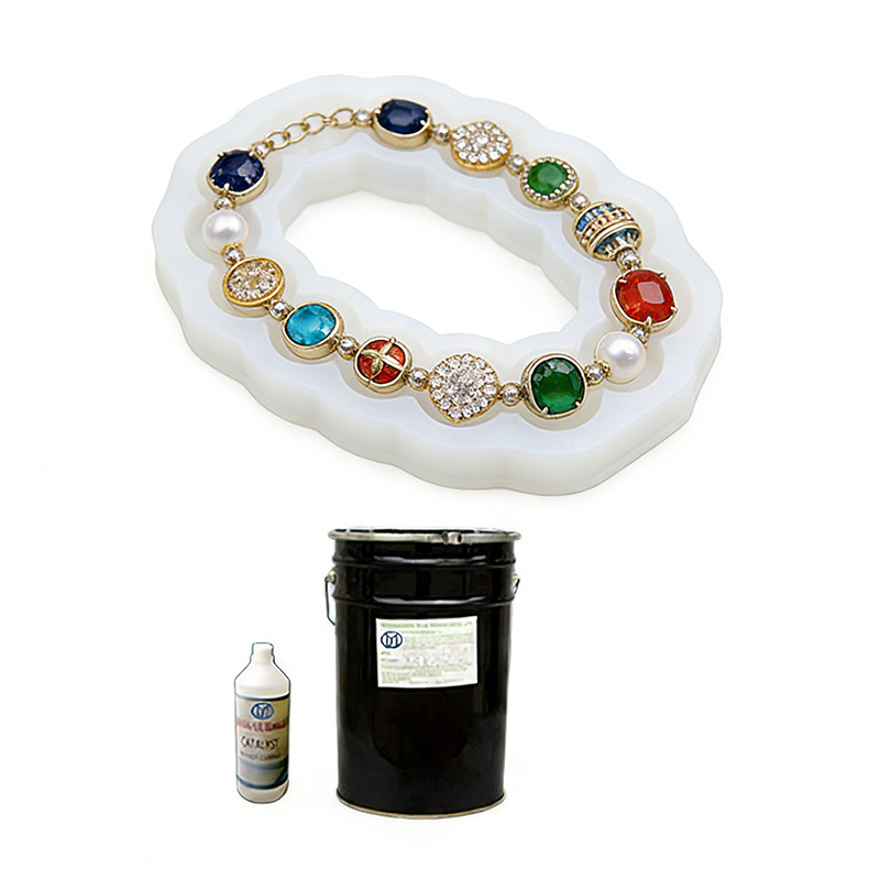 Condensation curing silicone mold rubber