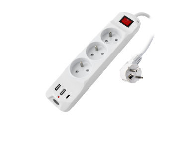 Schuko 16A French Socket with USB and Type C Fast Charge Switch: High-Efficiency Power Solution