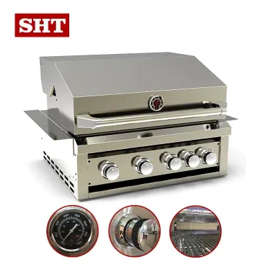 Custom Low Price BBQ Gas Built in Grill Stainless Steel Kitchen Barbecue Grill