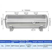 Aluminum Pressure Vessel Storage Air Reservoir Tank