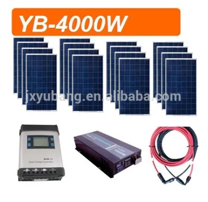 YB-4000 4KW unidad completa sistema de energia solar fotovoltaica sistema de energia solar paneles solares