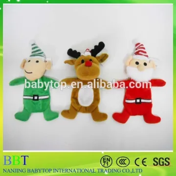 Fashionable toys plush animated Christmas reindeer santa