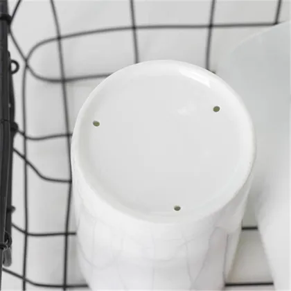 Ceramic Chopsticks Holders, 3 Pcs Cylinder Shape with Customized Logo