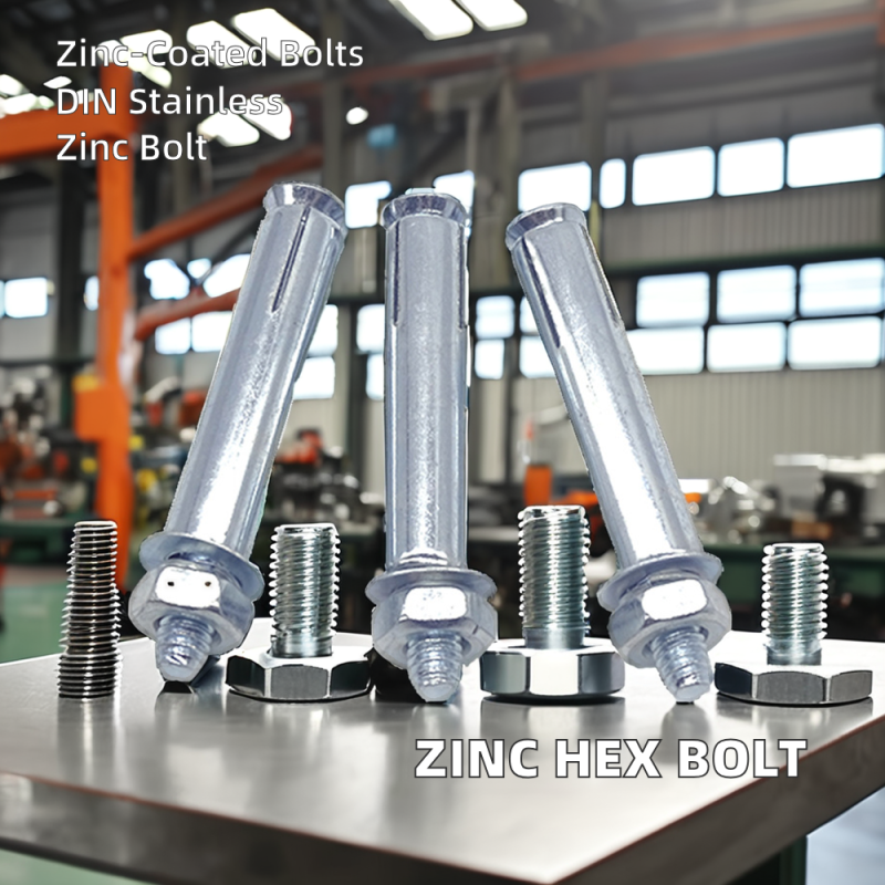 Din Standard High Quality Steel Hexagonal Explosion Bolt Blue Finish Lengths 20mm and 80mm Stainless Type