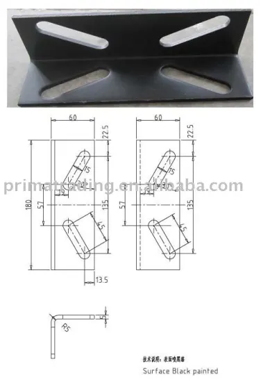 Standard guide rail bracket-B1-S