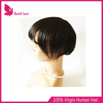 100 human hair toppers indian men hair toupee wig