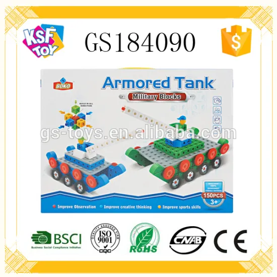 150 PCS Armored Tank For Kids Military Blocks Educational Toys
