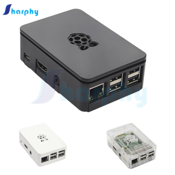 Schwarz transparenter Plastikkoffer für Raspberry Pi 3 Modell B+
