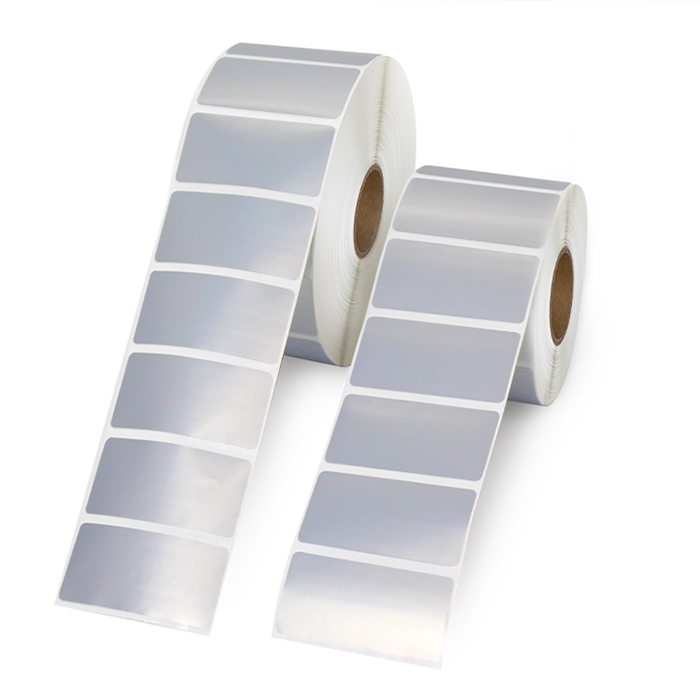 50x25mm Matt Sliver Film Film Label Sticker