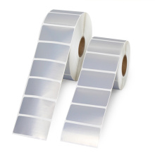 50x25mm Matt Sliver Pet Film Label Aufkleber