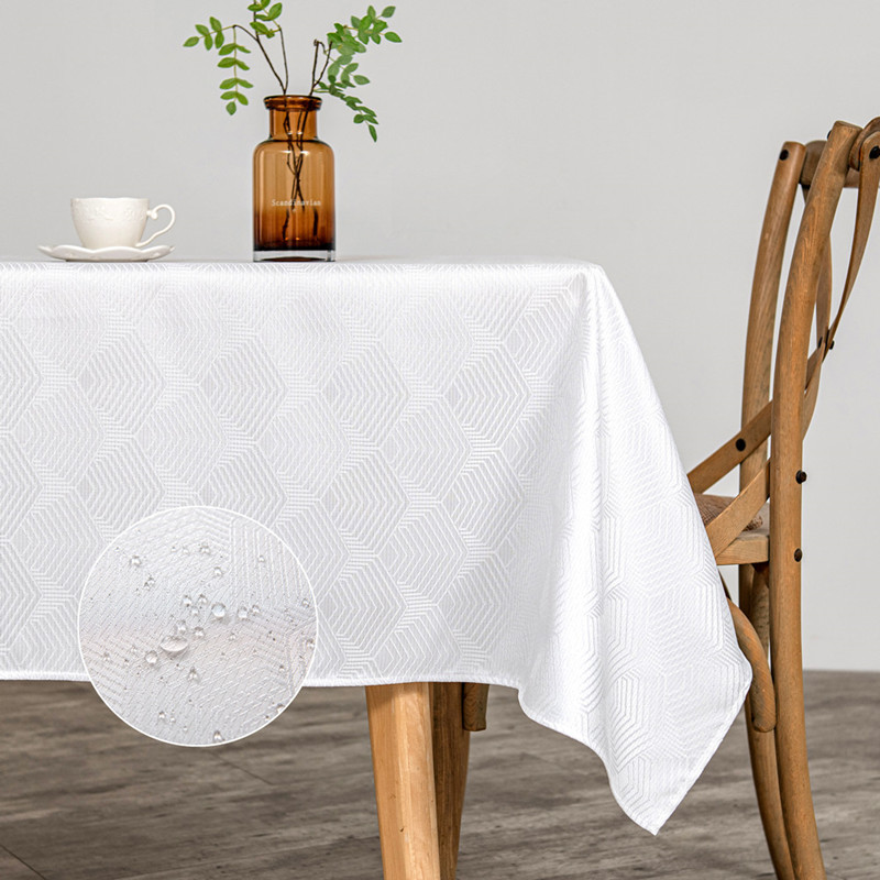 Table Cloths Rectangle White1