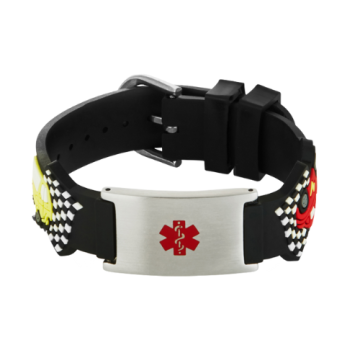 Eco-Friendly Personalized Stainless Steel ID Wristband for Kids and Adults