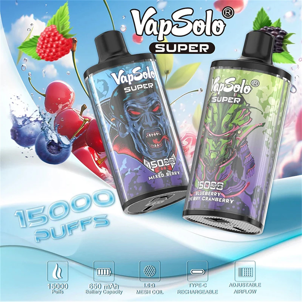 Vapsolo Super 15000 Puffs Vape Vape Bán buôn