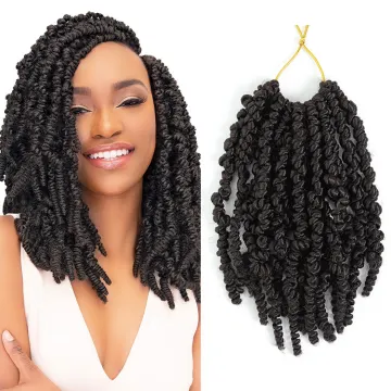 Pre-twisted Spring Twist Hair Passion Crochet Braids For Bob Spring Twists Short Curly Bomb Twist Braiding Hair