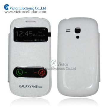 China Guangzhou Factory Flip Cover Case for Samsung Galaxy S3 Mini i8190