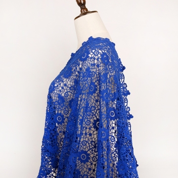 African 100% cotton chemical embroidery lace fabric