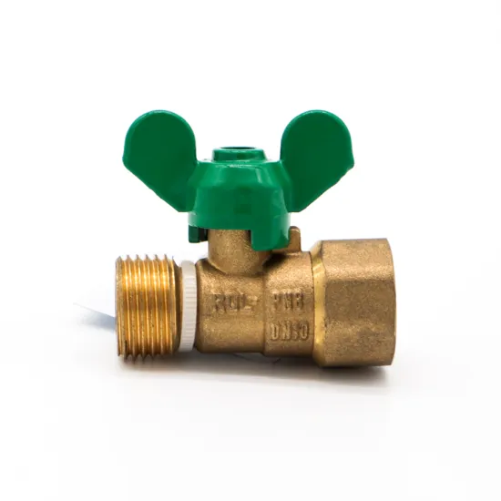 Manufacture supply gas ball valve 3/8 inch Male *Female threaded copper  forged brass mini gas ball valve