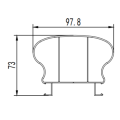 Buestras certificadas de ISO Boldes de extrusión de perfil Aluinum