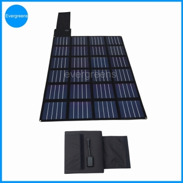 60W foldable amorphous computer solar charger